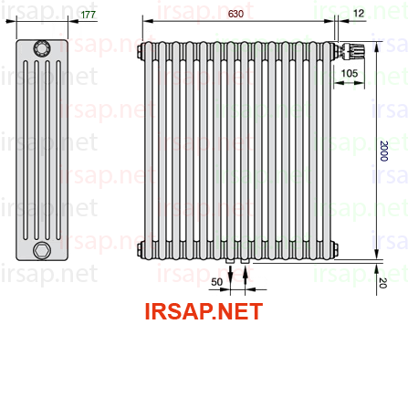 Радиатор IRSAP Tesi 52000/14 T52 CL 01